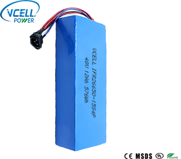 48V 12Ah Rechargeable Lithium Battery Pack