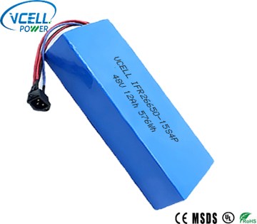 48V 12Ah Rechargeable Lithium Battery Pack