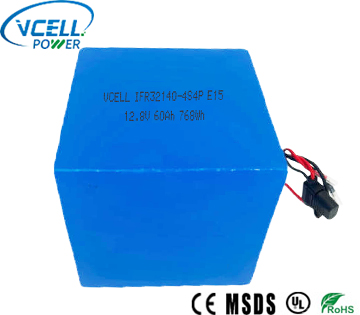 12V 60Ah IFR32140 LiFePO4 Battery Pack
