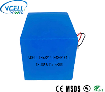 12V 60Ah IFR32140 LiFePO4 Battery Pack